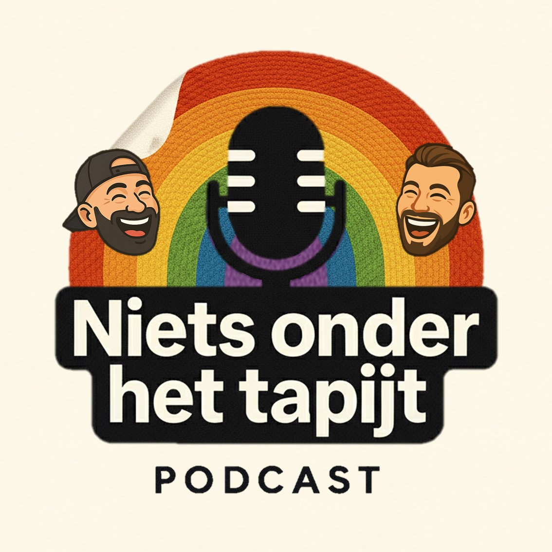 Logo Niets onder het tapijt podcast